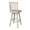 International Concepts Mission Bar Height Stool, with Swivel, 30" Seat Height, Unfinished S-263SW - alternate 8